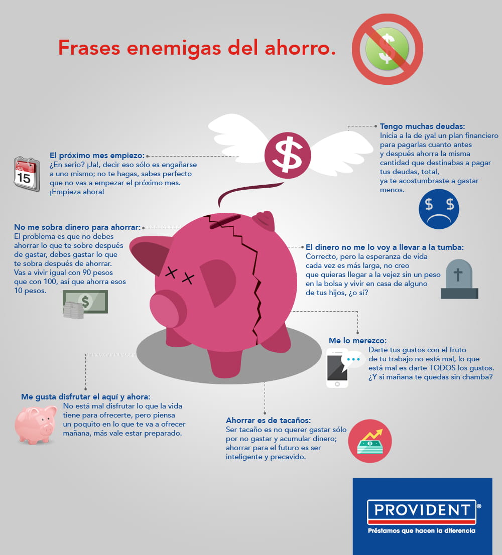 Frases enemigas del ahorro